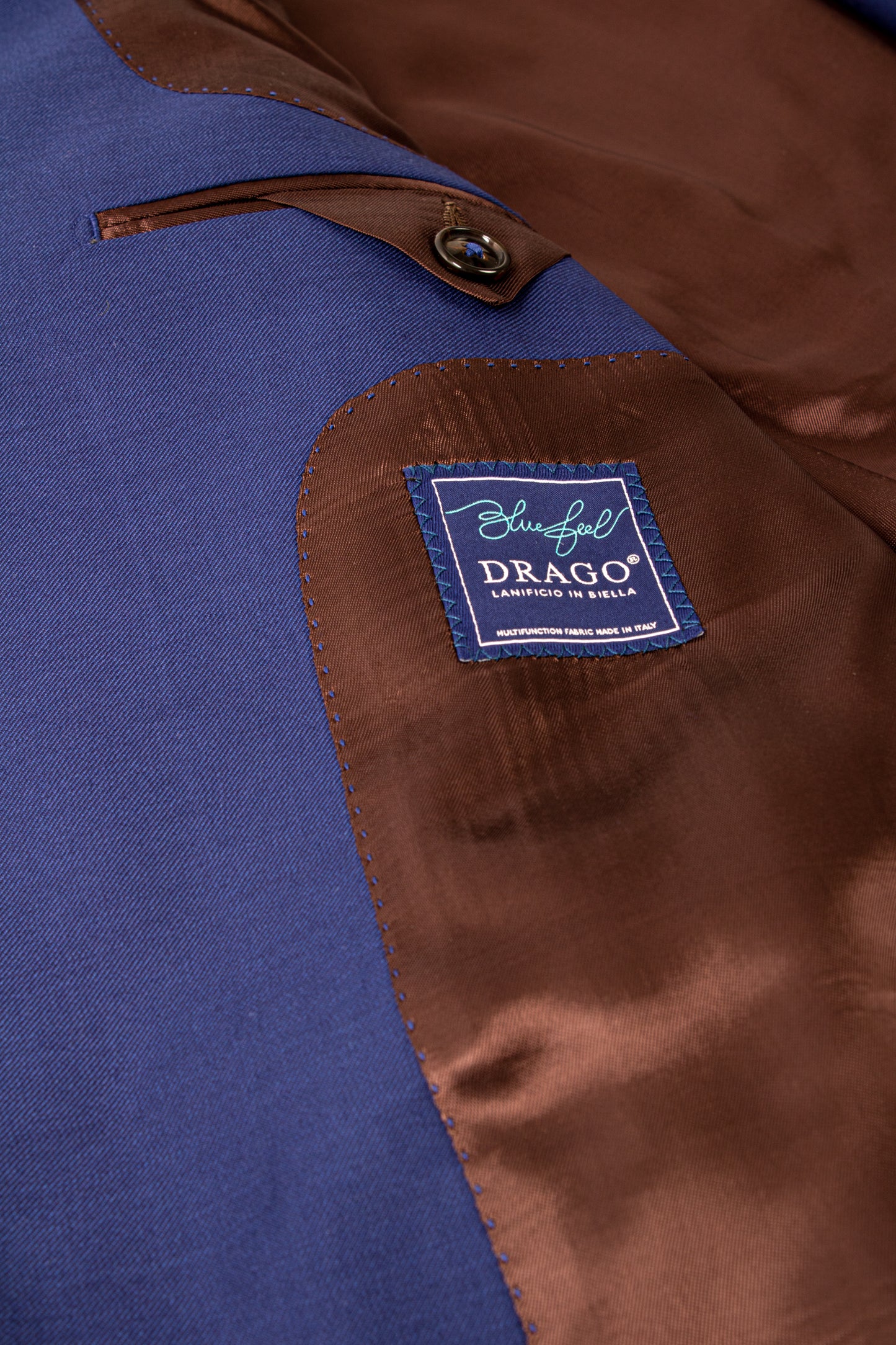 Mid blue Super 130's virgin wool Edison suit