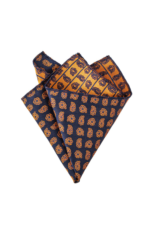 Dark blue pocket square
