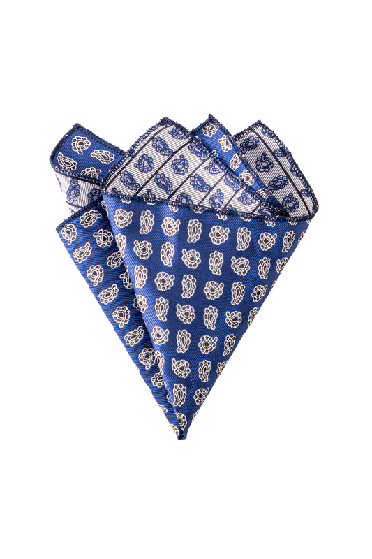 Mid blue pocket square