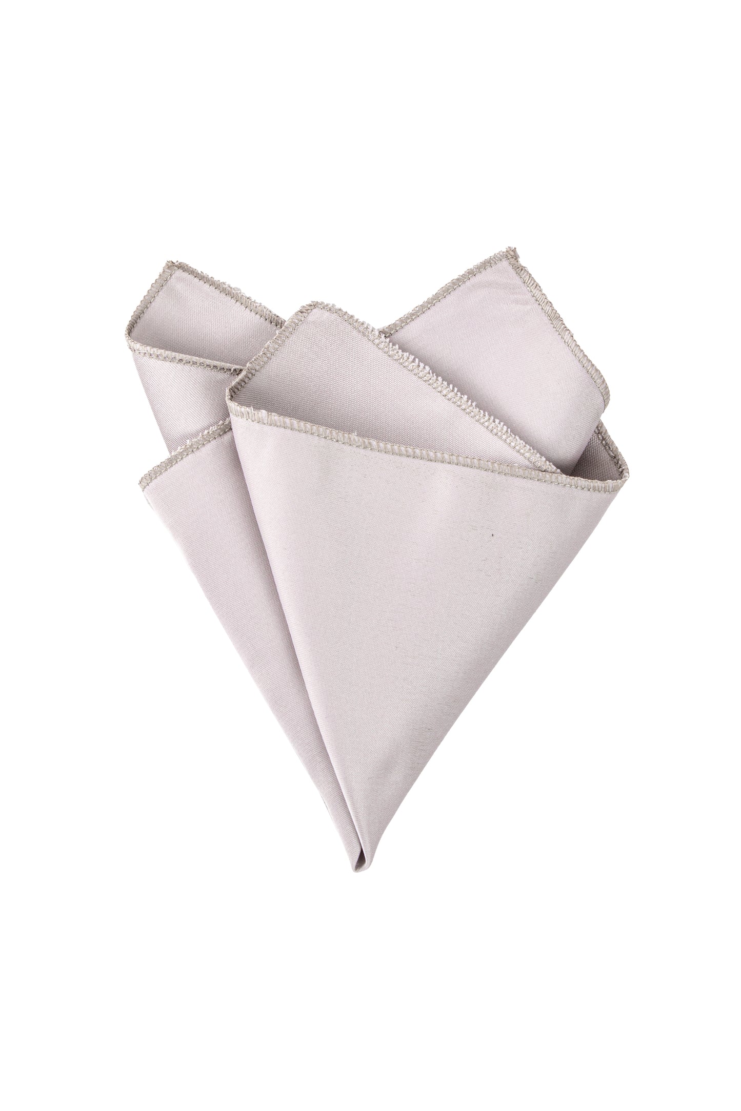 Light grey pocket square