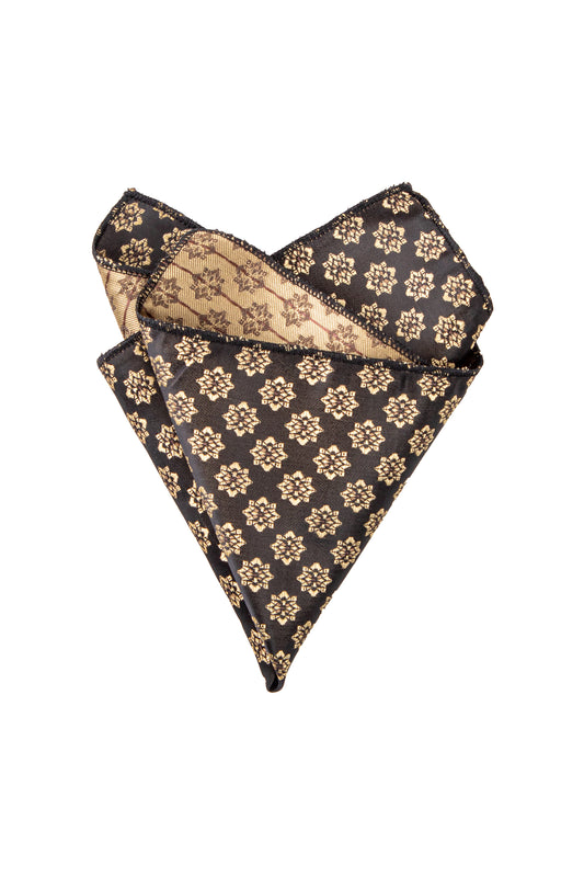 Dark brown pocket square