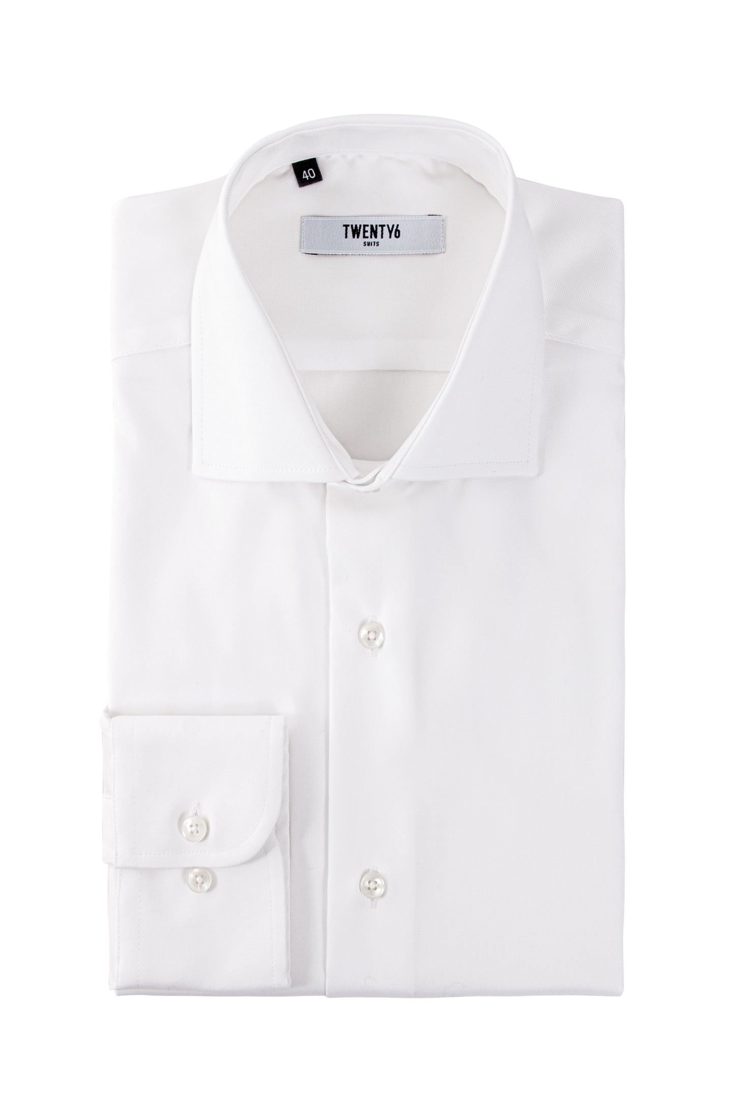 White travel slim fit shirt