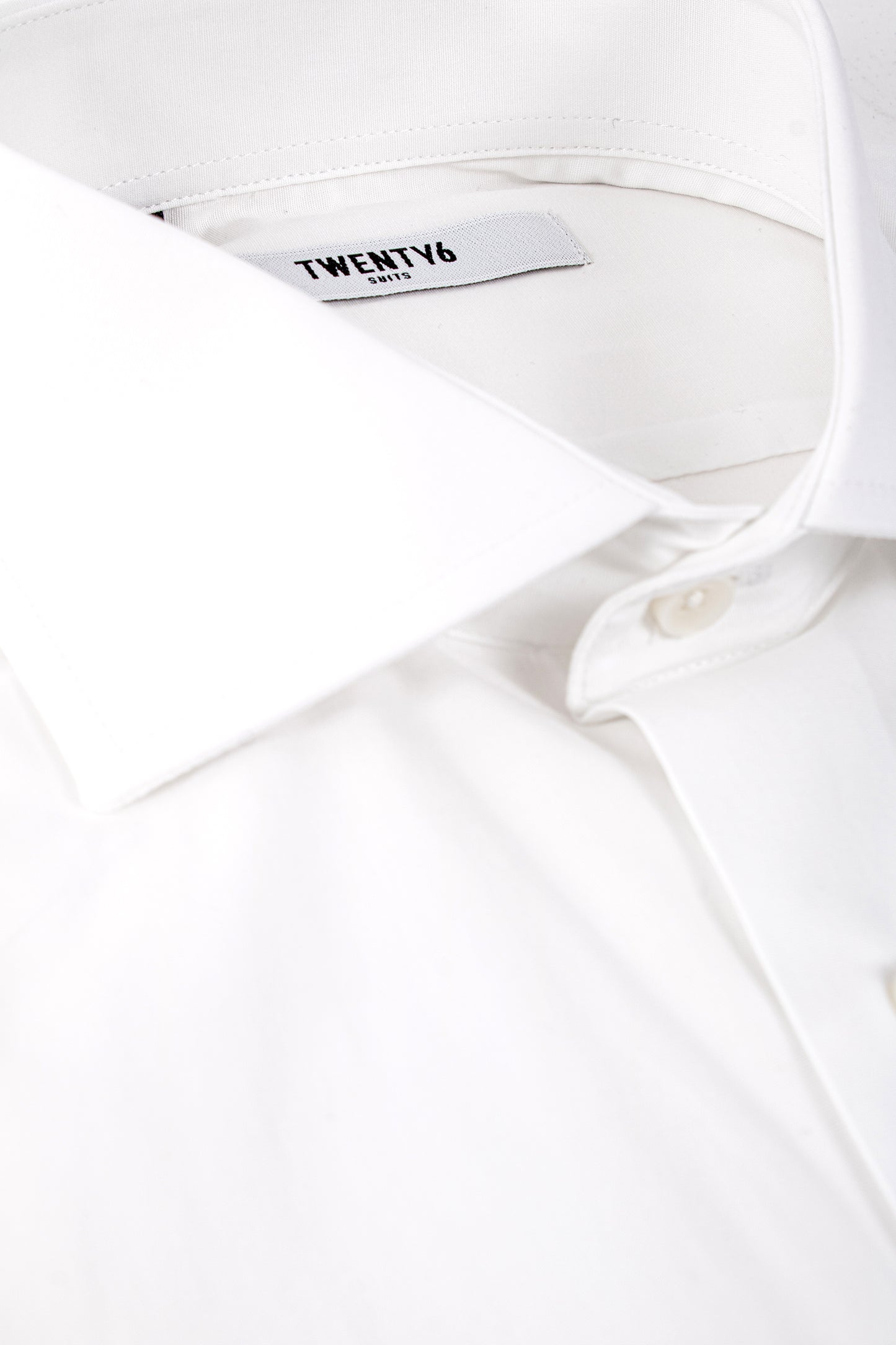 White stretch slim fit shirt