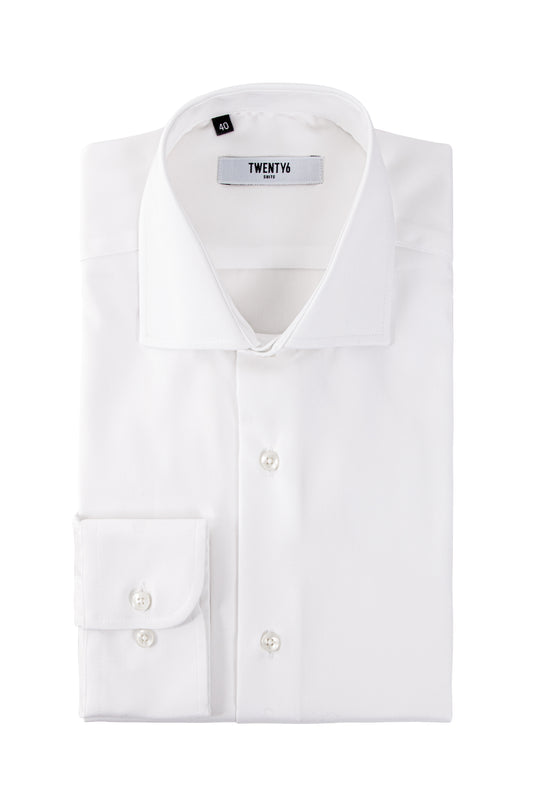 White travel slim fit shirt