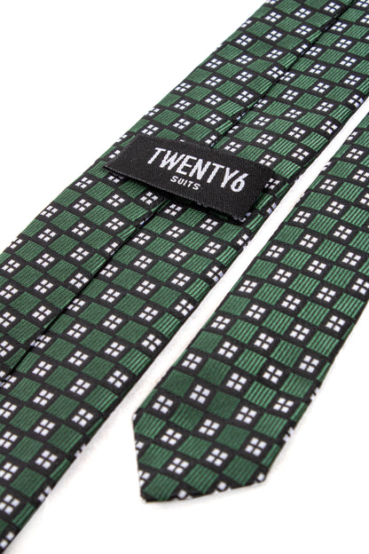 Dark green tie
